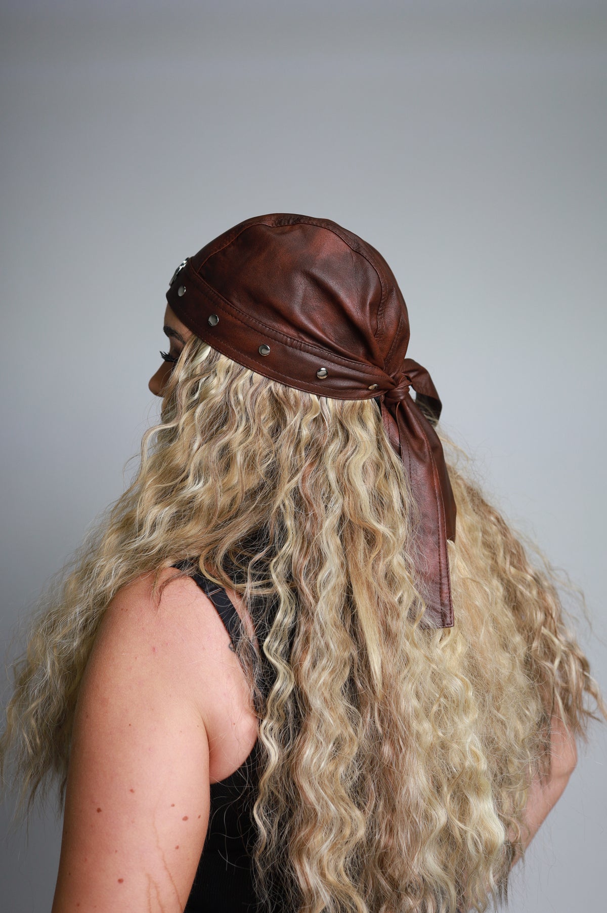 Star Studded Bobby Brown Biker Cap